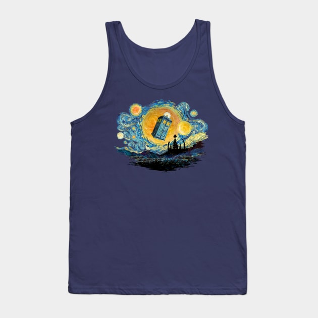 gallifrey starry night abstract Tank Top by Dezigner007